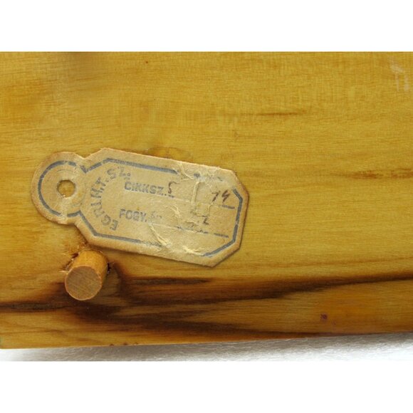 Miniature WOODEN BARREL Set with Grape Design Hungary Vintage - Picture 10 of 10